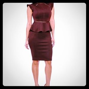 Maroon cocktail dress